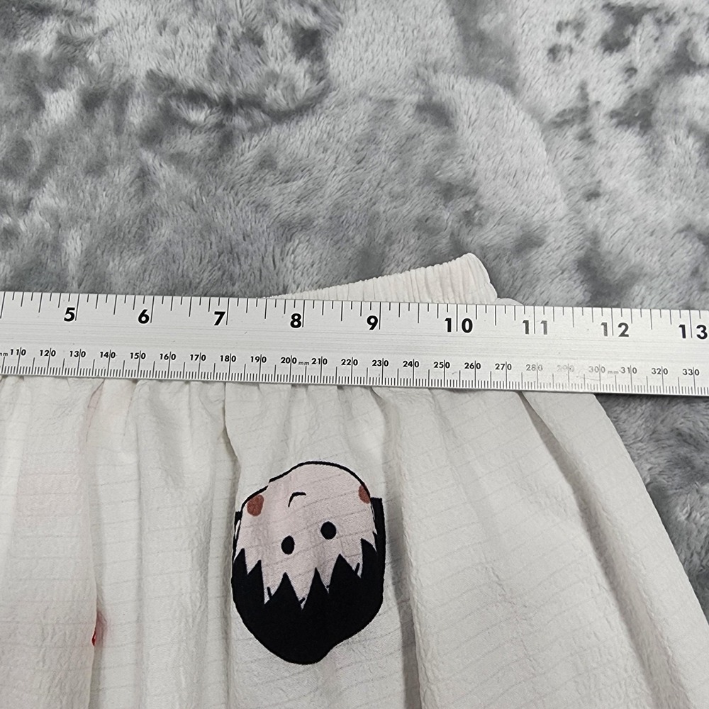 Pajama Set Womens 4 White Red Strawberry Button Front‎ Long Sleeve Two Piece - Picture 11 of 15